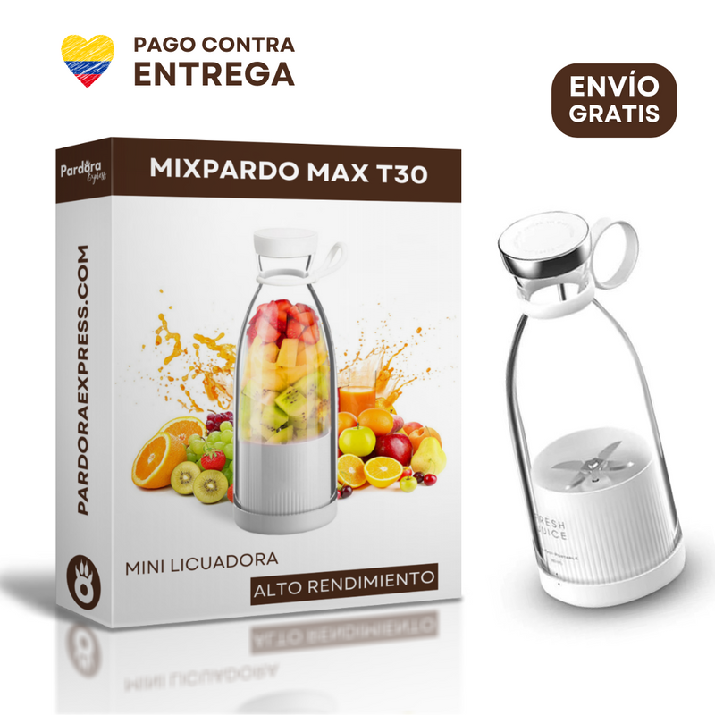 MixPardo Max T30™ | Botella Licuadora Potente y Silenciosa + Cargador de Regalo